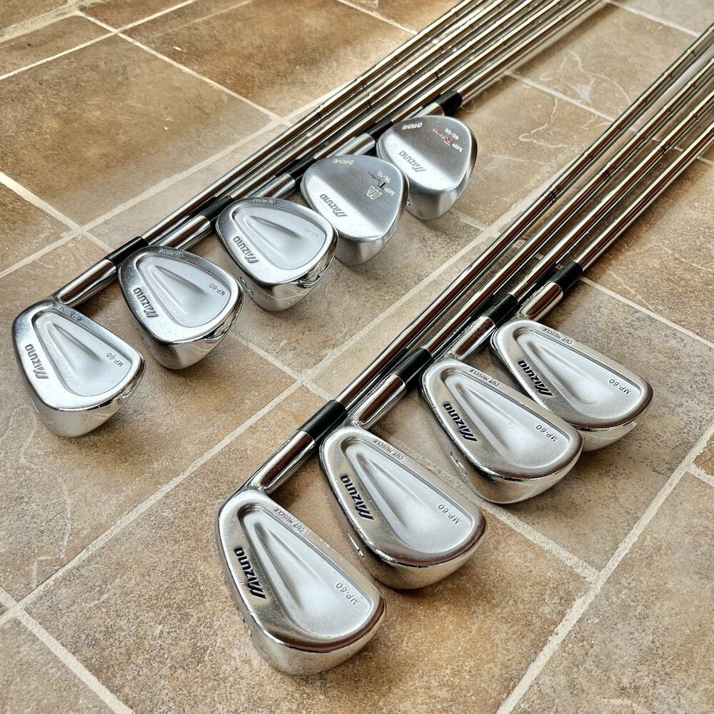 Mizuno Iron Set MP-60 FORGED 3-7 9-PW SW LW MP Series S300 Stiff RH NO #8 "FAIR"